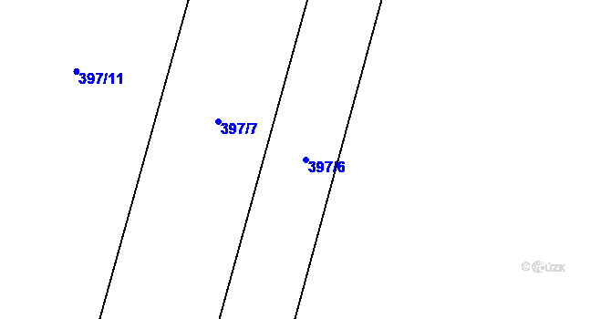 Parcela st. 397/6 v KÚ Sázava pod Křemešníkem, Katastrální mapa