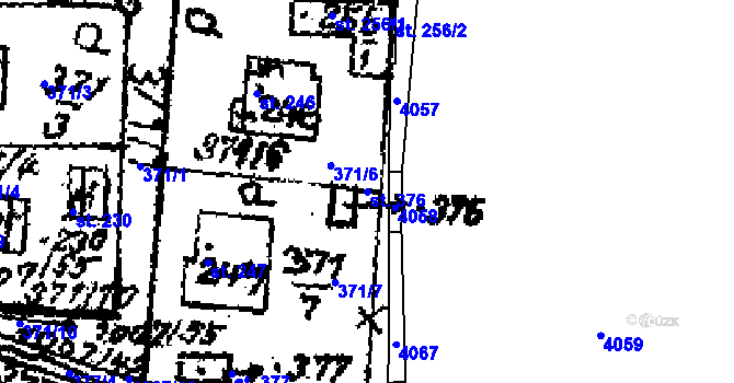 Parcela st. 376 v KÚ Sázava u Lanškrouna, Katastrální mapa