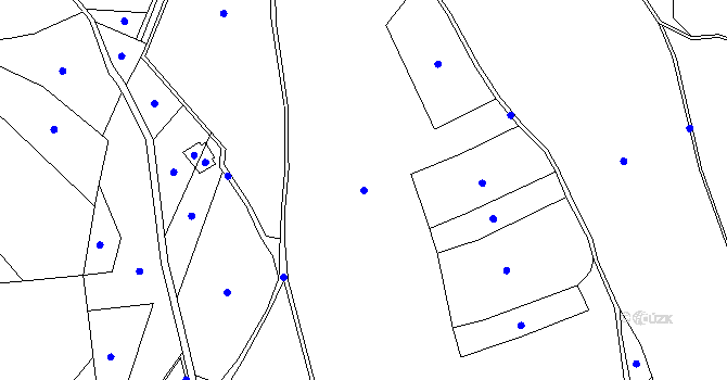 Parcela st. 182/4 v KÚ Prosíčka u Seče, Katastrální mapa