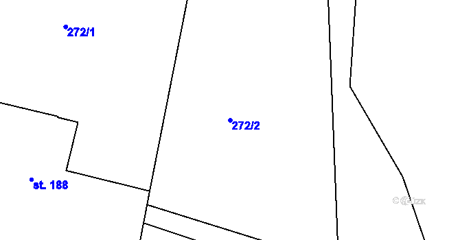Parcela st. 272/2 v KÚ Seč, Katastrální mapa