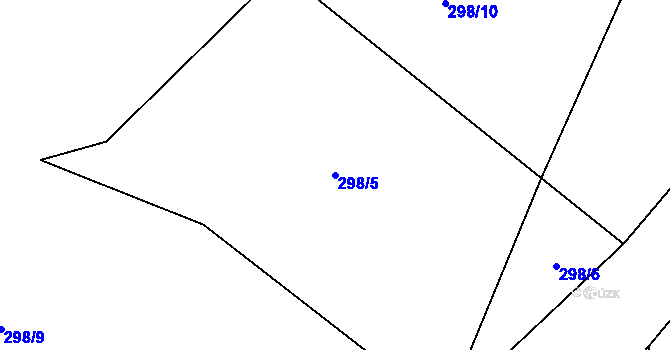 Parcela st. 298/5 v KÚ Sedčice, Katastrální mapa