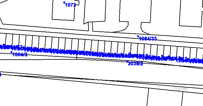 Parcela st. 1064/22 v KÚ Sedlčany, Katastrální mapa