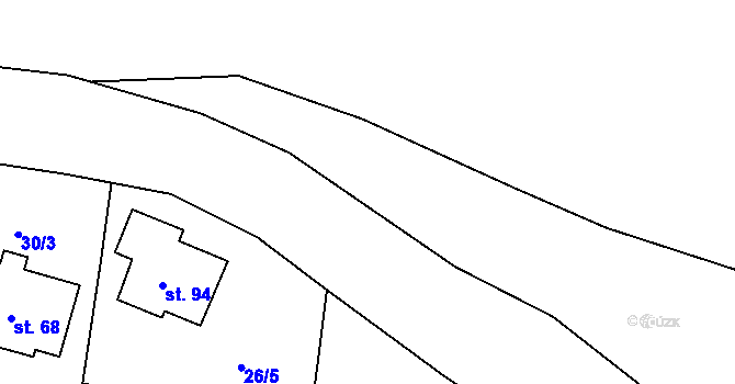 Parcela st. 32/2 v KÚ Sedlec u Líbeznic, Katastrální mapa