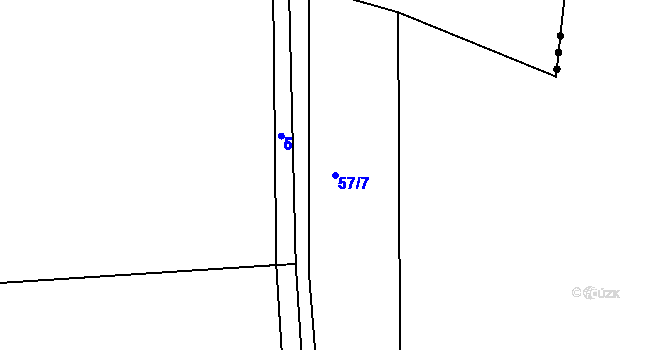 Parcela st. 57/7 v KÚ Sedlec u Líbeznic, Katastrální mapa