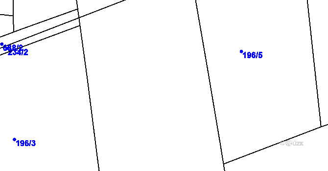 Parcela st. 244/7 v KÚ Sedlec u Líbeznic, Katastrální mapa