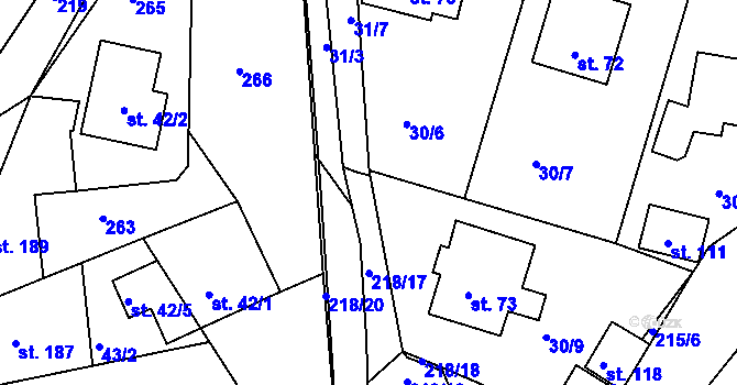 Parcela st. 31/5 v KÚ Sedlec u Líbeznic, Katastrální mapa