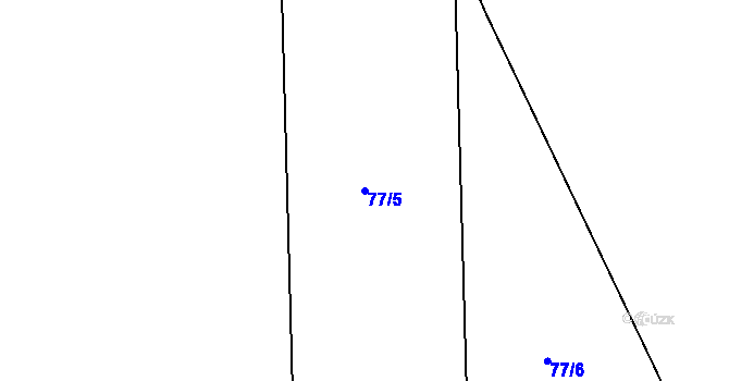 Parcela st. 77/5 v KÚ Hlavatce u Českých Budějovic, Katastrální mapa