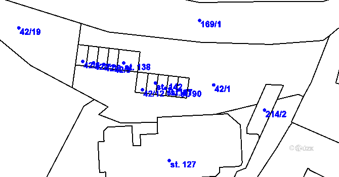 Parcela st. 91 v KÚ Sedlec u Českých Budějovic, Katastrální mapa