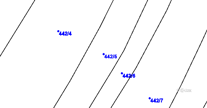 Parcela st. 442/5 v KÚ Sedlec u Libochovic, Katastrální mapa