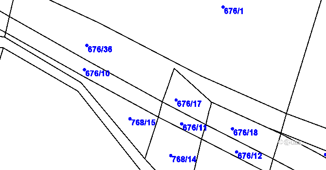 Parcela st. 676/4 v KÚ Sedlec u Libochovic, Katastrální mapa
