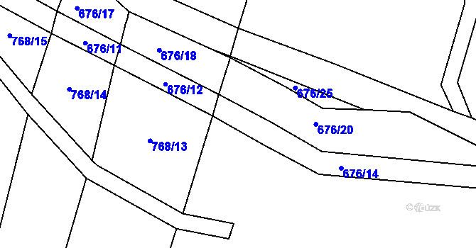 Parcela st. 676/13 v KÚ Sedlec u Libochovic, Katastrální mapa