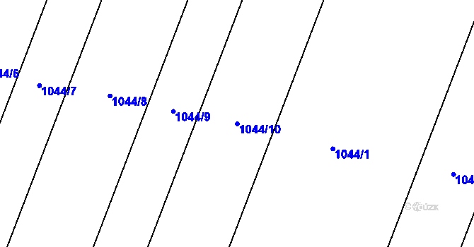 Parcela st. 1044/10 v KÚ Sedlec u Mikulova, Katastrální mapa