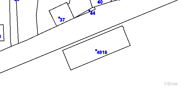 Parcela st. 4916 v KÚ Sedlec u Mikulova, Katastrální mapa