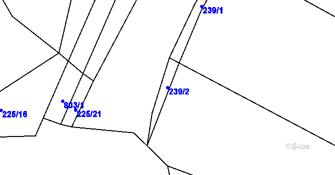 Parcela st. 239/2 v KÚ Sedlec u Votic, Katastrální mapa