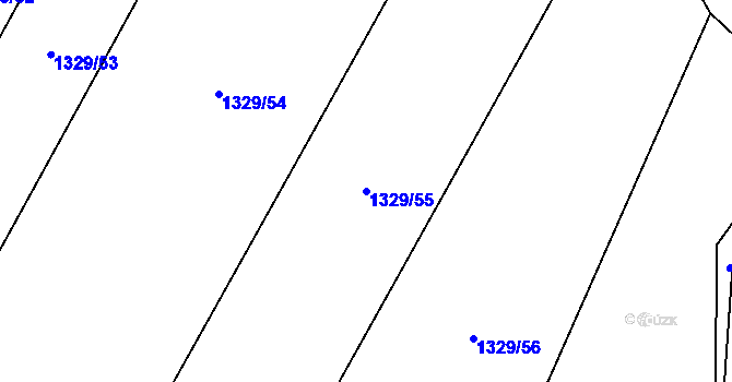 Parcela st. 1329/55 v KÚ Sedlice u Blatné, Katastrální mapa