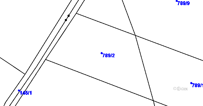 Parcela st. 789/2 v KÚ Sedlice u Blatné, Katastrální mapa