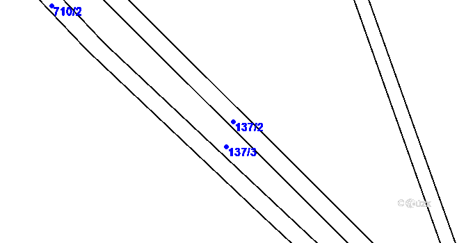 Parcela st. 137/2 v KÚ Sedliště u Litomyšle, Katastrální mapa