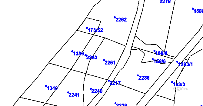 Parcela st. 167/5 v KÚ Sedlo u Číměře, Katastrální mapa