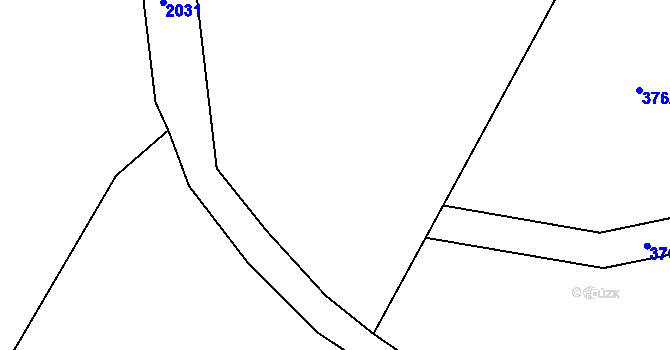Parcela st. 376/11 v KÚ Sedlo u Číměře, Katastrální mapa