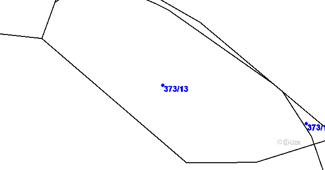Parcela st. 373/13 v KÚ Střelskohoštická Lhota, Katastrální mapa