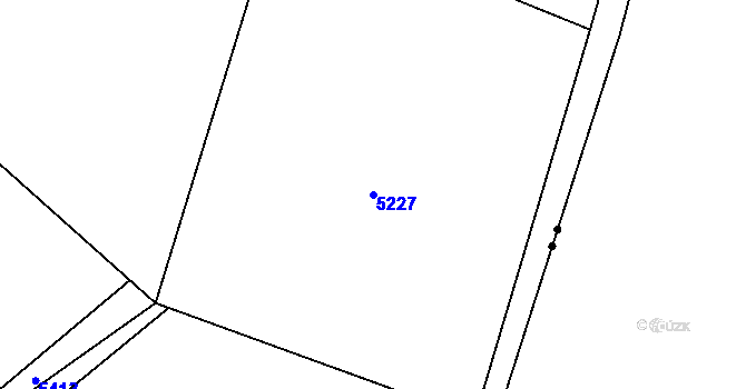 Parcela st. 5227 v KÚ Polom v Orlických horách, Katastrální mapa