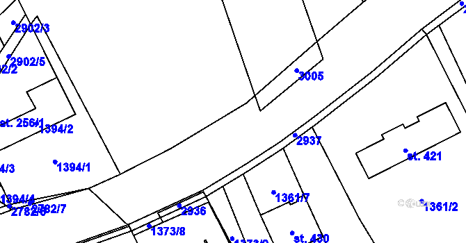 Parcela st. 2782/11 v KÚ Sehradice, Katastrální mapa