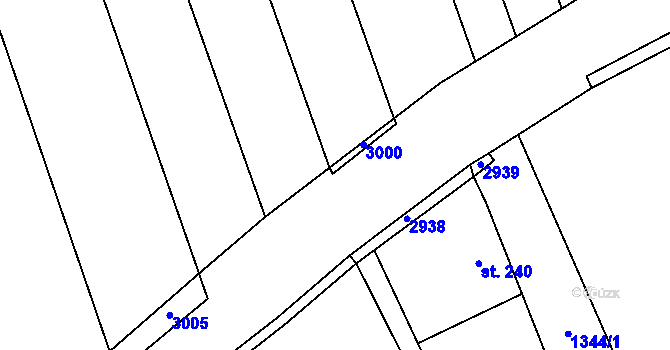 Parcela st. 2782/15 v KÚ Sehradice, Katastrální mapa