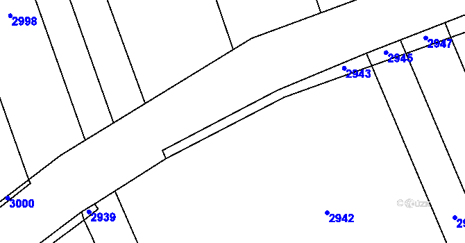 Parcela st. 2782/17 v KÚ Sehradice, Katastrální mapa
