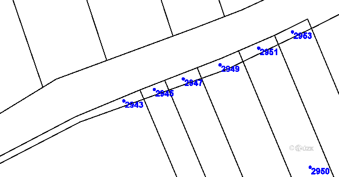 Parcela st. 2782/20 v KÚ Sehradice, Katastrální mapa