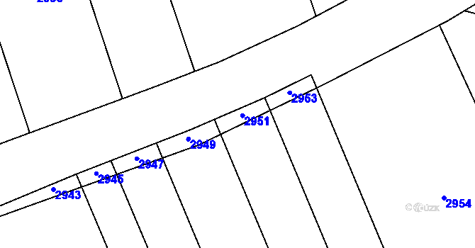 Parcela st. 2782/22 v KÚ Sehradice, Katastrální mapa