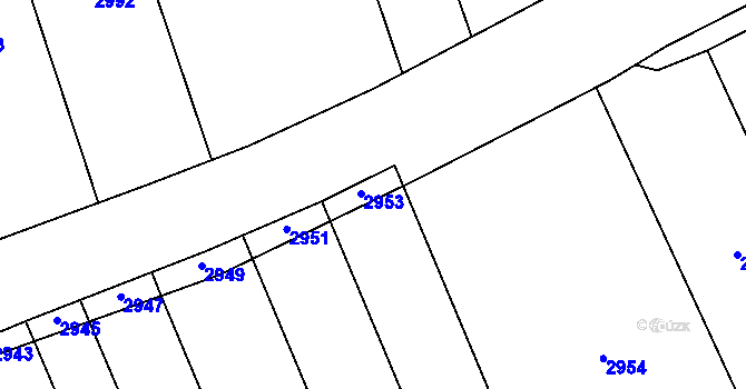 Parcela st. 2782/23 v KÚ Sehradice, Katastrální mapa