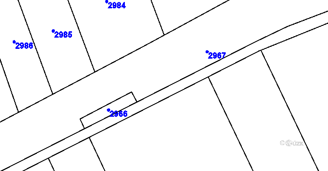 Parcela st. 2782/31 v KÚ Sehradice, Katastrální mapa