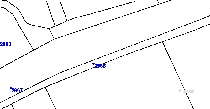 Parcela st. 2782/33 v KÚ Sehradice, Katastrální mapa