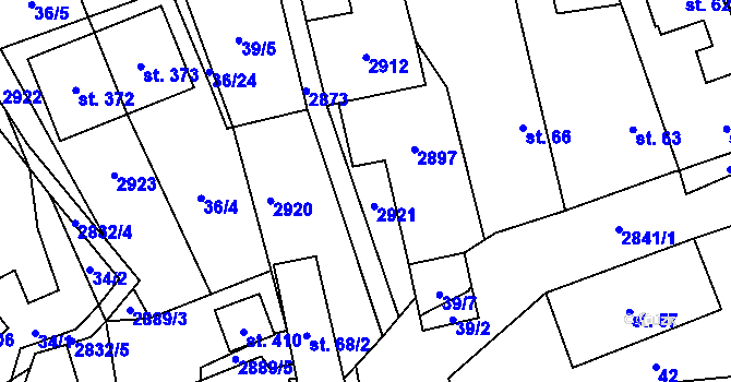 Parcela st. 68/3 v KÚ Sehradice, Katastrální mapa