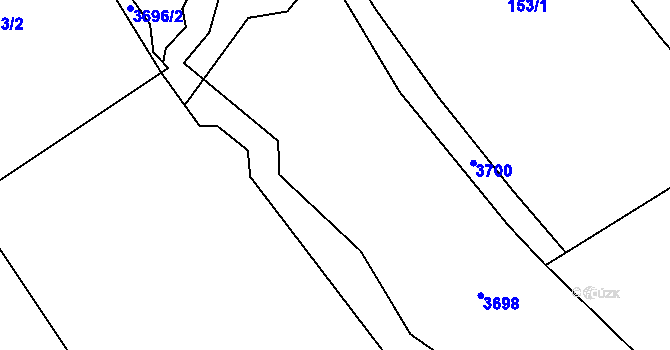Parcela st. 161/2 v KÚ Sehradice, Katastrální mapa
