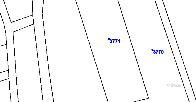 Parcela st. 769 v KÚ Sehradice, Katastrální mapa