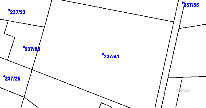Parcela st. 237/41 v KÚ Sejřek, Katastrální mapa