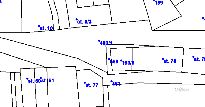 Parcela st. 7 v KÚ Seménkovice, Katastrální mapa