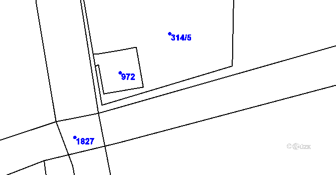 Parcela st. 415/31 v KÚ Semice nad Labem, Katastrální mapa