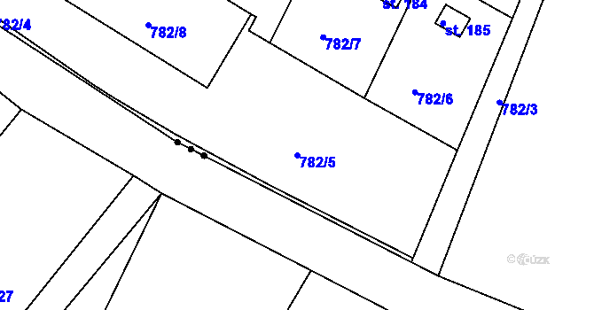 Parcela st. 782/5 v KÚ Nový Dvůr u Písku, Katastrální mapa