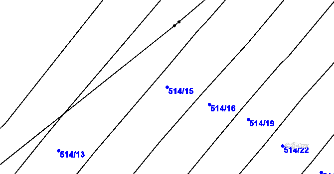 Parcela st. 514/15 v KÚ Nový Dvůr u Písku, Katastrální mapa
