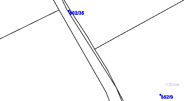 Parcela st. 602/36 v KÚ Nový Dvůr u Písku, Katastrální mapa