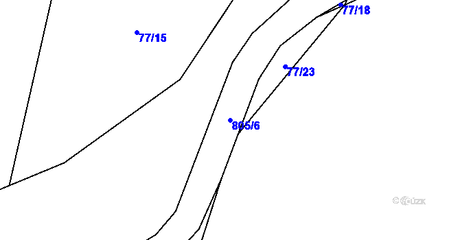 Parcela st. 805/6 v KÚ Semice u Písku, Katastrální mapa