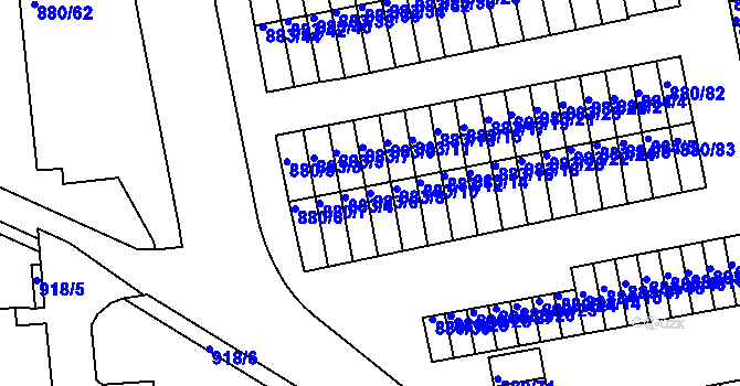 Parcela st. 883/6 v KÚ Semily, Katastrální mapa