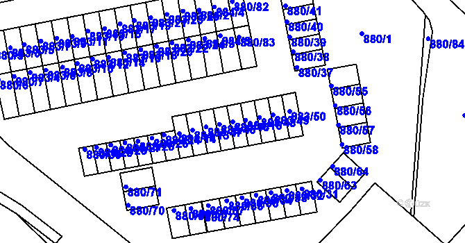 Parcela st. 883/46 v KÚ Semily, Katastrální mapa