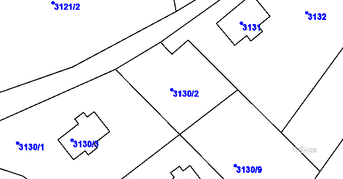 Parcela st. 3130/2 v KÚ Semily, Katastrální mapa