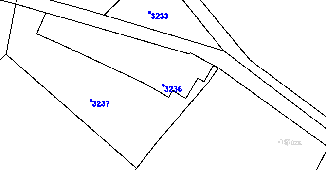 Parcela st. 3236 v KÚ Semily, Katastrální mapa