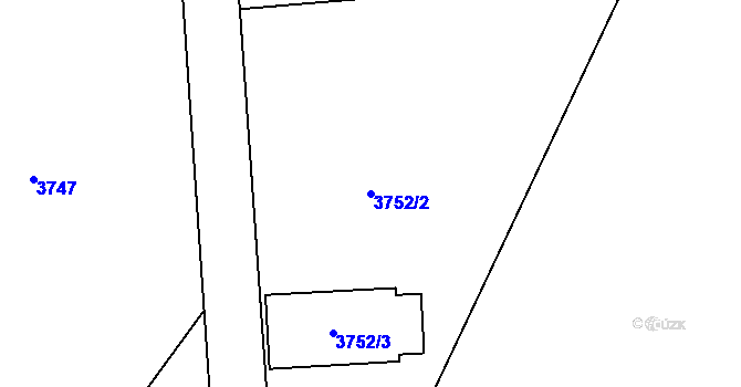 Parcela st. 3752/2 v KÚ Semily, Katastrální mapa