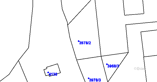 Parcela st. 3978/2 v KÚ Semily, Katastrální mapa