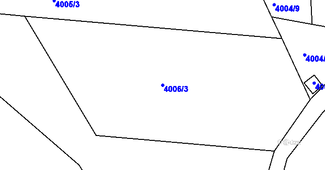 Parcela st. 4006/3 v KÚ Semily, Katastrální mapa